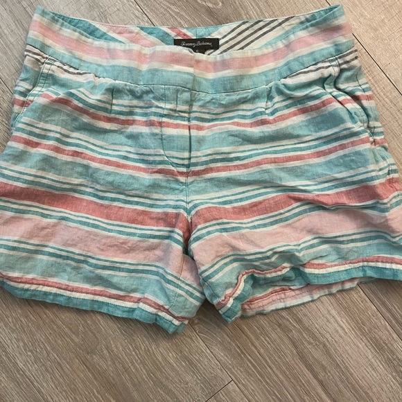 Tommy Bahama Linen Stripe Shorts 6 - Picture 2 of 4